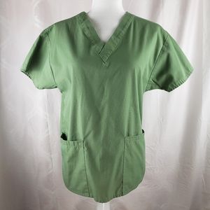 Dickies Women's Olive Green Scrub Top